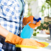 Cleaning with hand